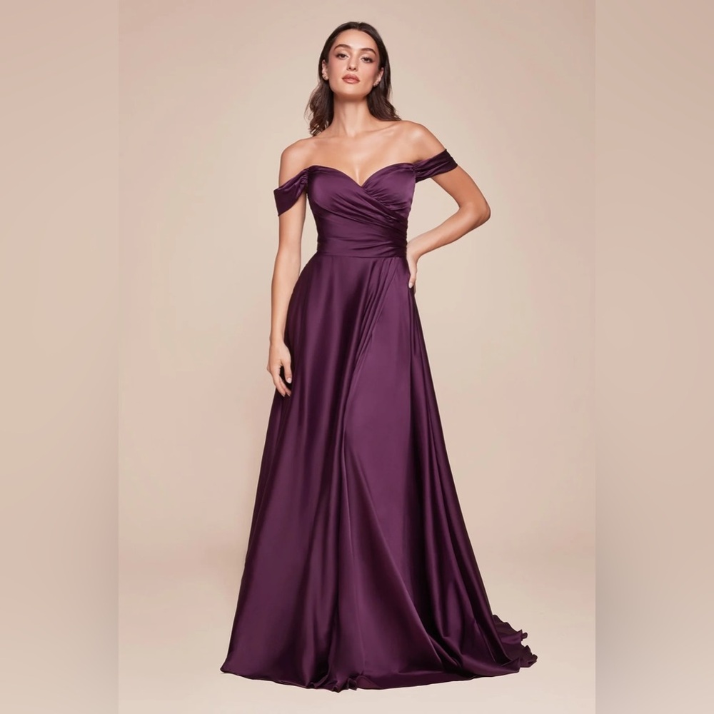 May Queen Evening Gown in Plum